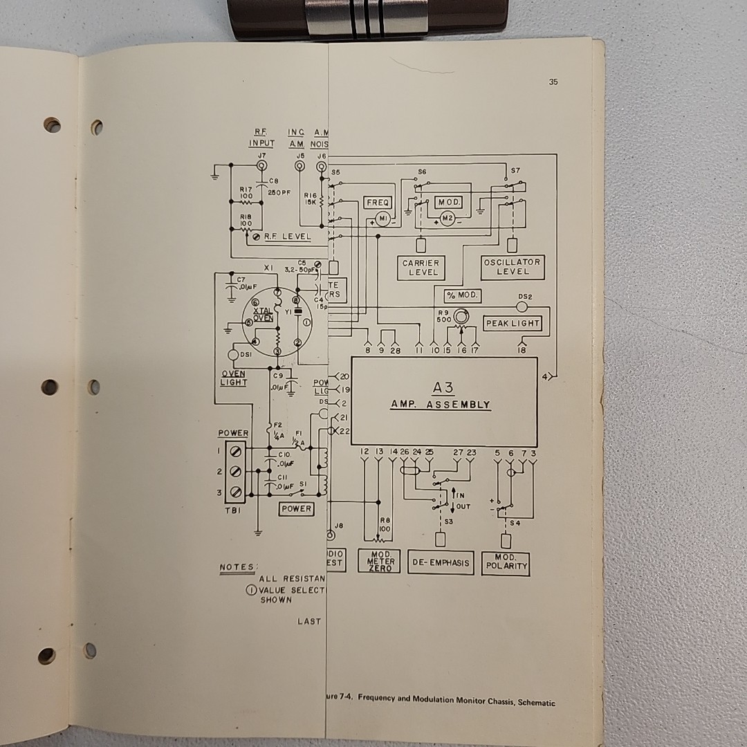 RCA BW-75A FM Monitor Vintage Instruction Manual MI-560735