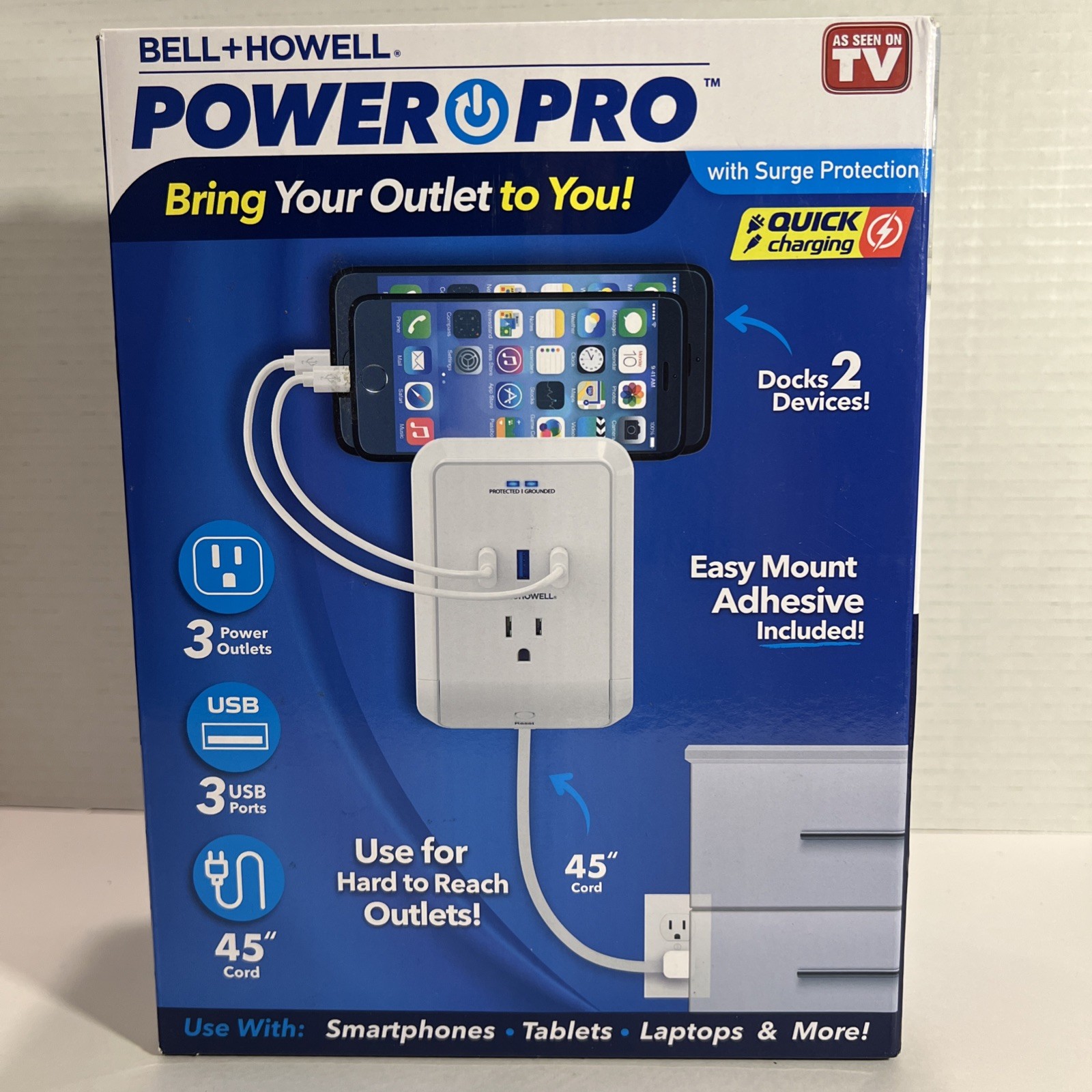 Bell Howell Power Pro As Seen On Tv Change 6 Devices At Once New Open Box