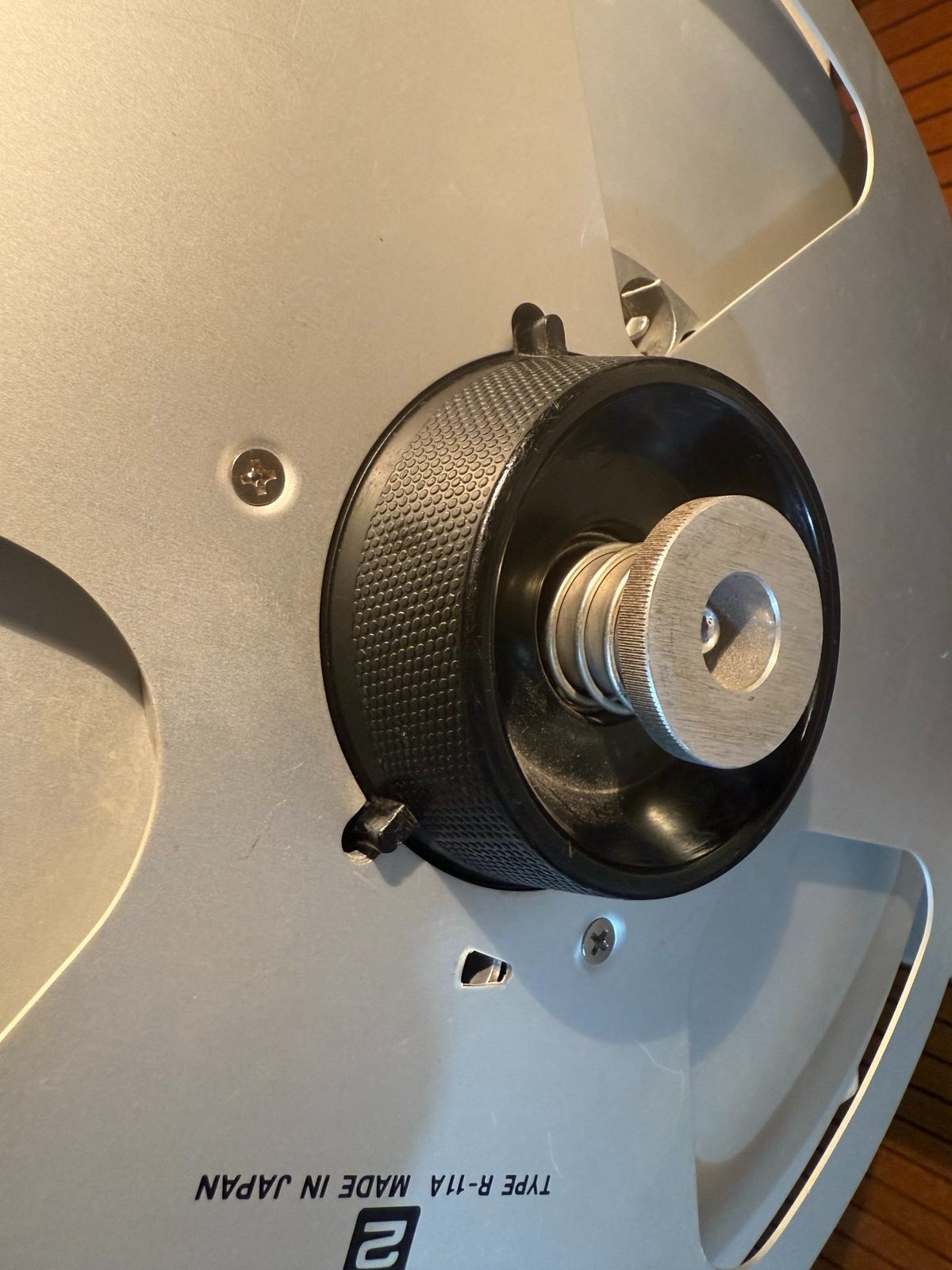 2х Otari Ampex VIF reel to reel NAB hub adapter tape player recorder