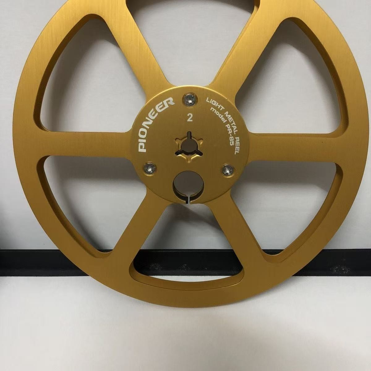 7 Inch Metal Reels Aluminum Pair For Pioneer Reel To Reel RT-707 (golden）
