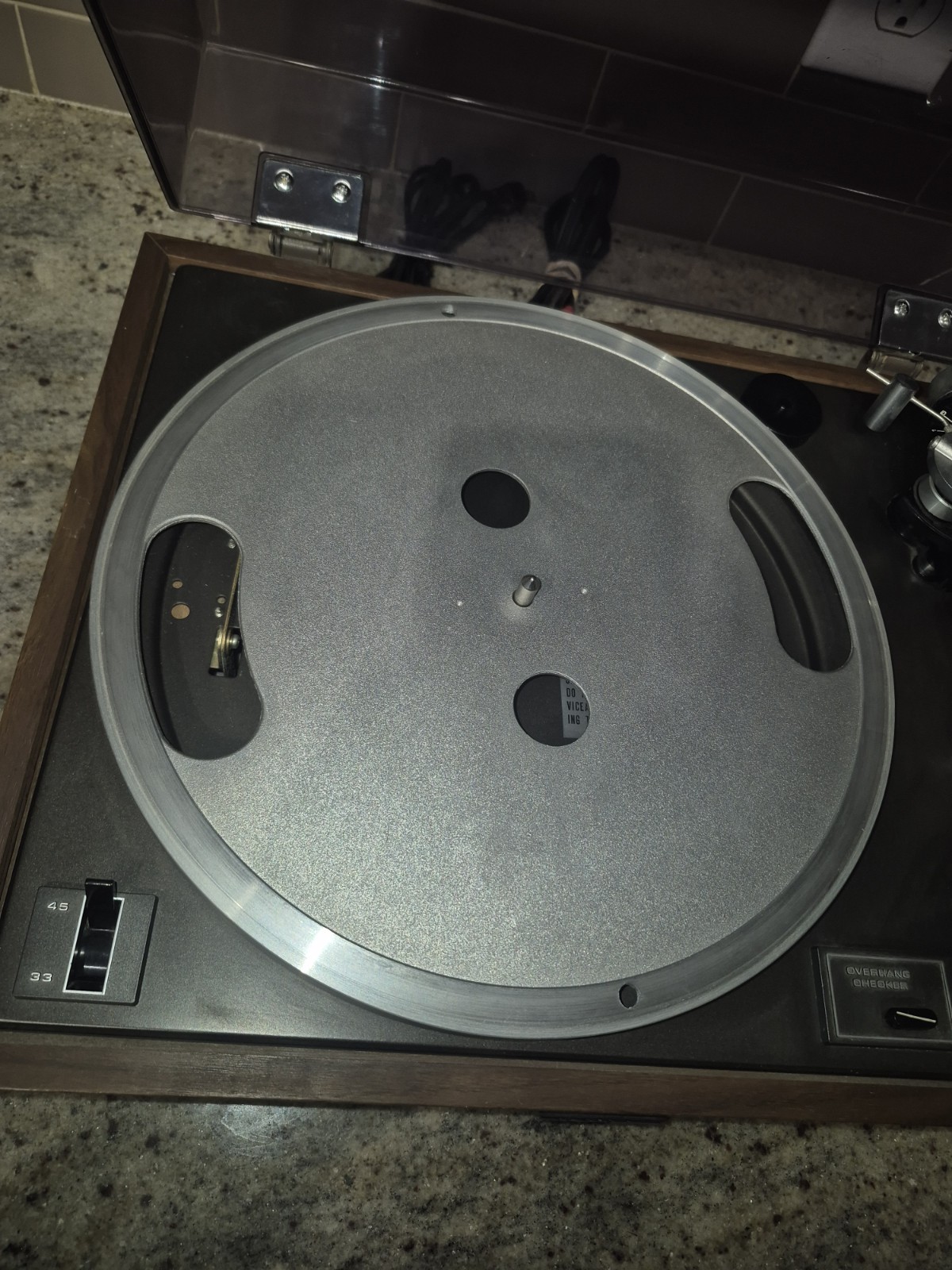 Pioneer PL-12D II Vintage Belt Drive Turntable Record Player Japan w/ Dust Cover