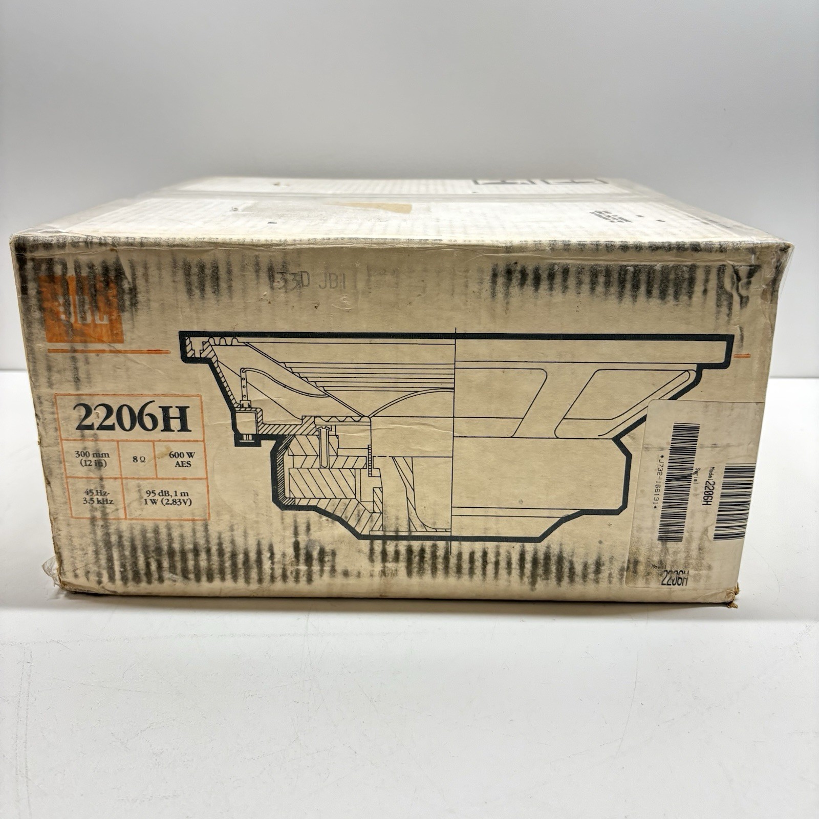 JBL 2206H Professional Series Woofer 8 OHMS New Open Box