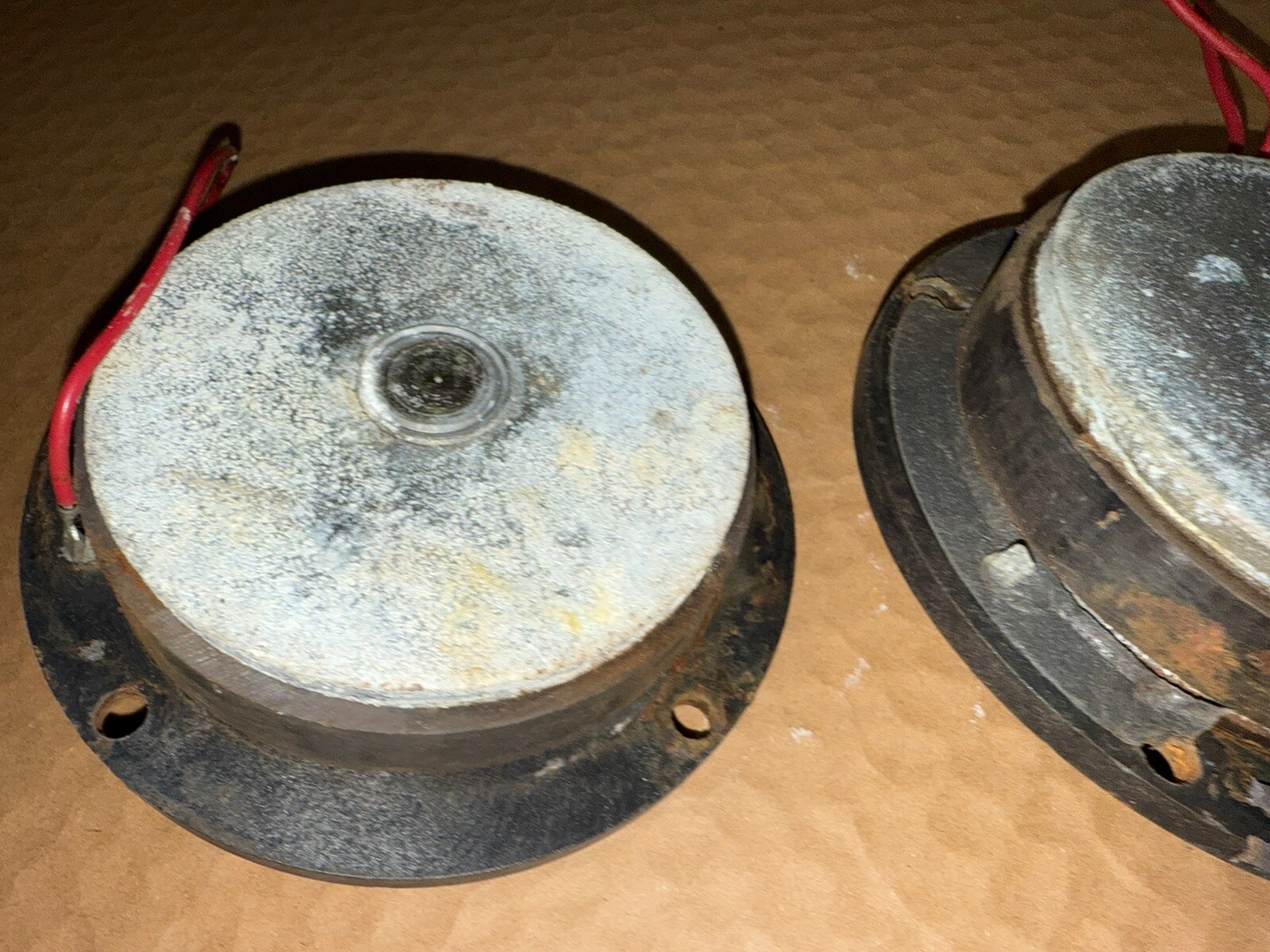 Vintage AR3 AR3A Acoustic Research Midrange Mid Drivers Speakers Pair Not Workin