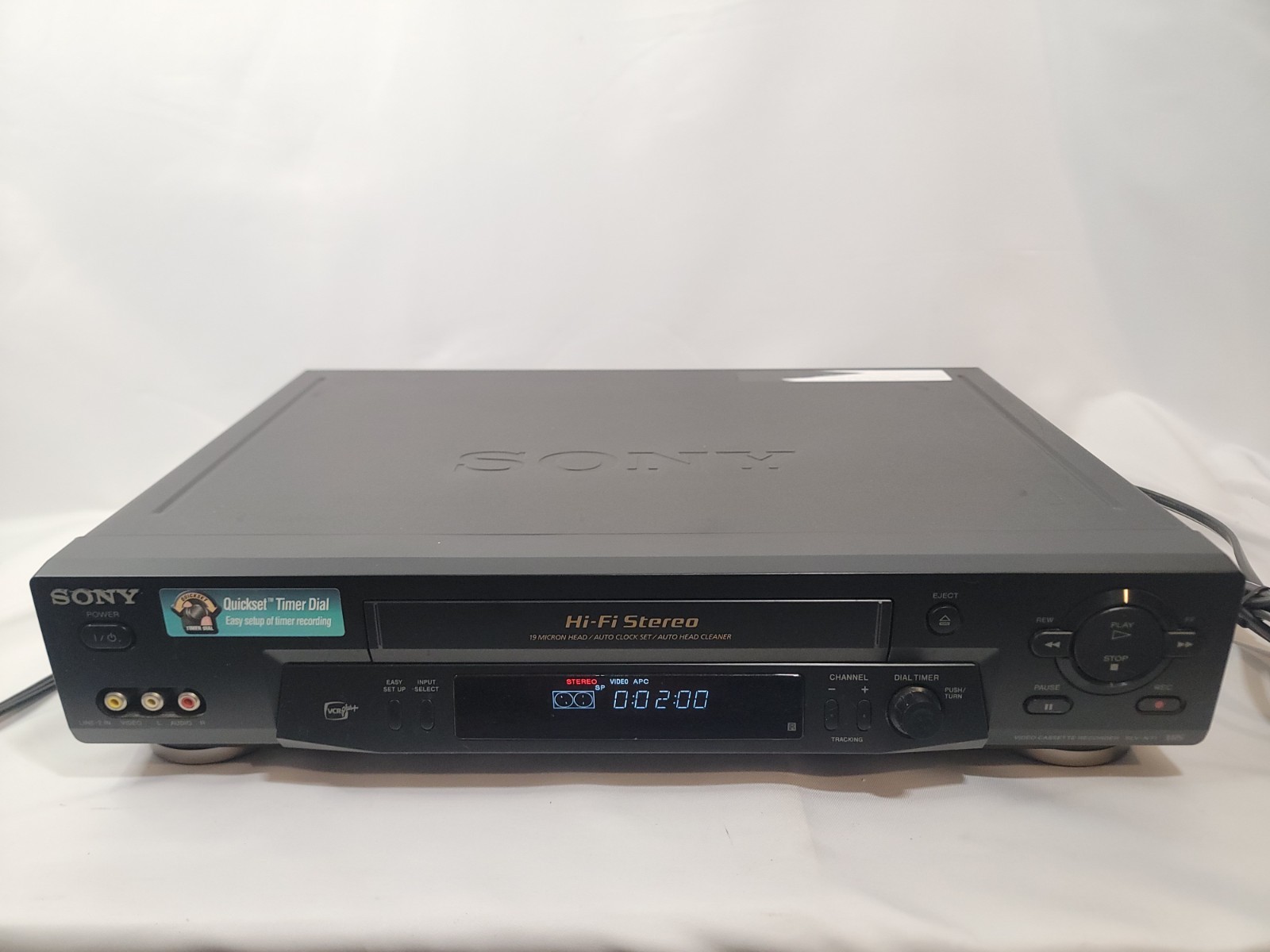 Sony SLV-N71 VCR VHS 4 Head Hi-Fi Stereo No Remote Included Tested
