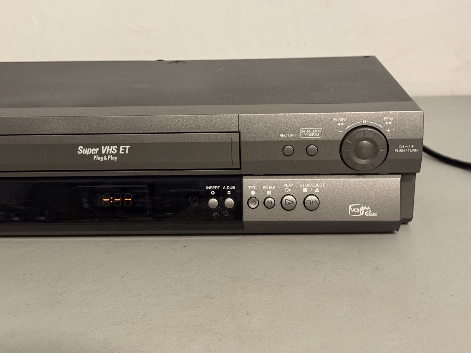 Panasonic Super VHS ET Player Recorder + Remote HDMI Converter & Cables Serviced