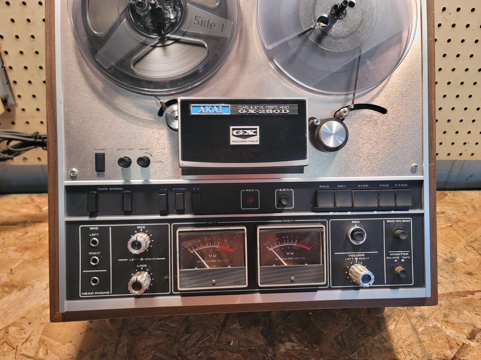 Akai GX-280D Surround Sound Stereo 4-Track/Stereo Reel To Reel AS-IS Works