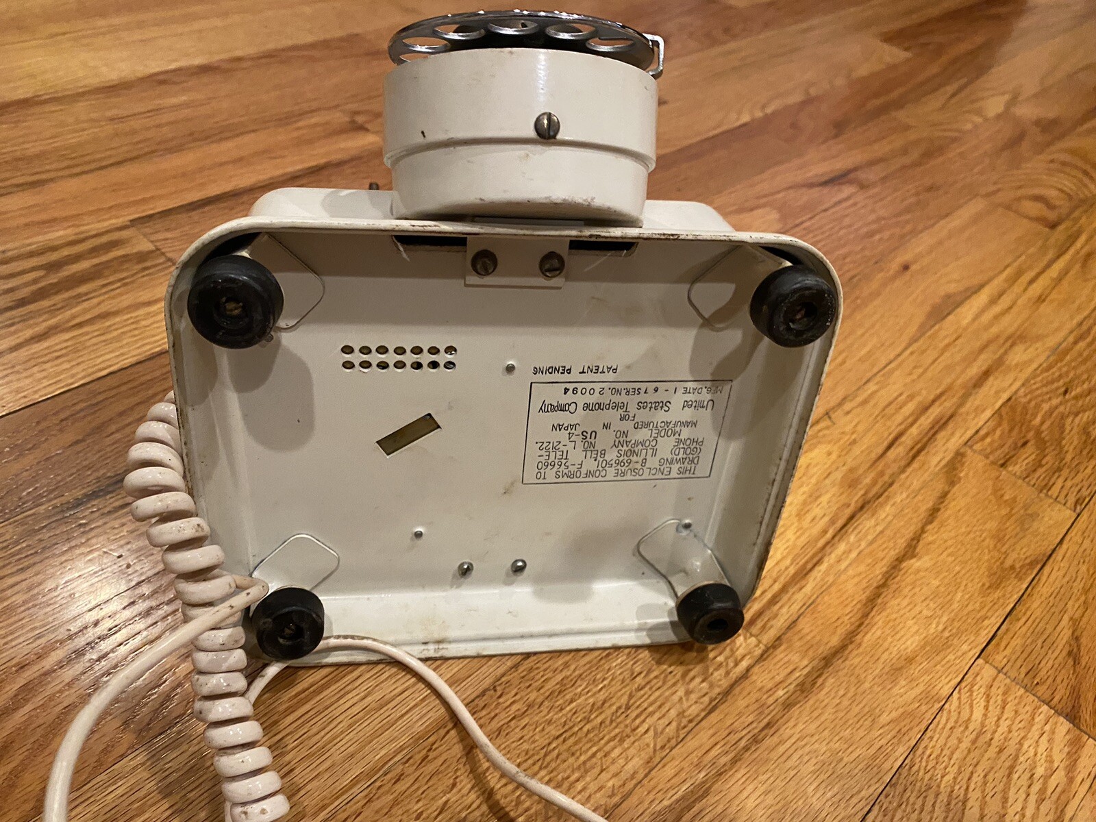 1967 United States Telephone Company heavy Rotary Phone MODEL US 4 – JAPAN