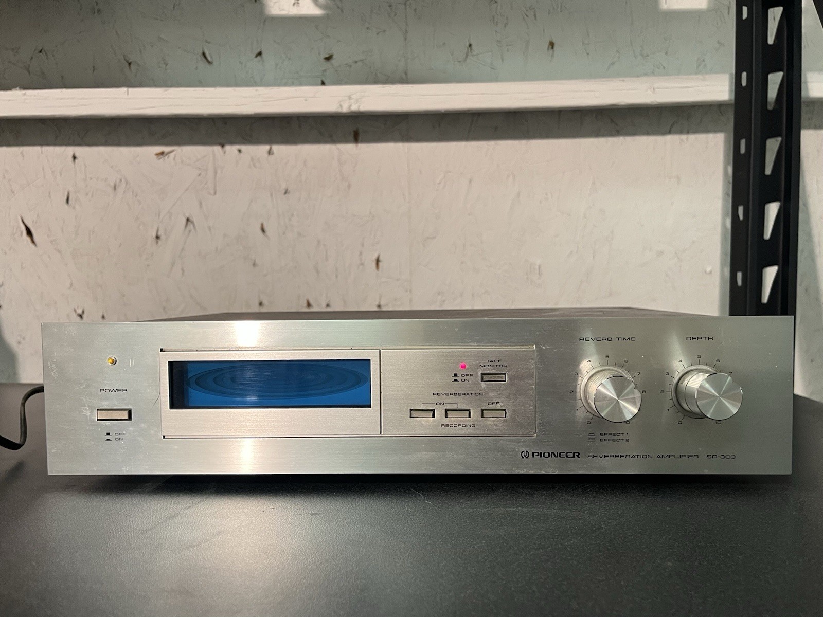 Vintage Pioneer SR-303 Reverberation Amplifier – Silver Face – Powers On
