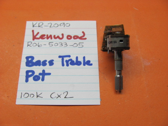 KENWOOD R06-5033-05 BASS TREBLE POT 100K Cx2 KR-2090 KR-3090 STEREO RECEIVER