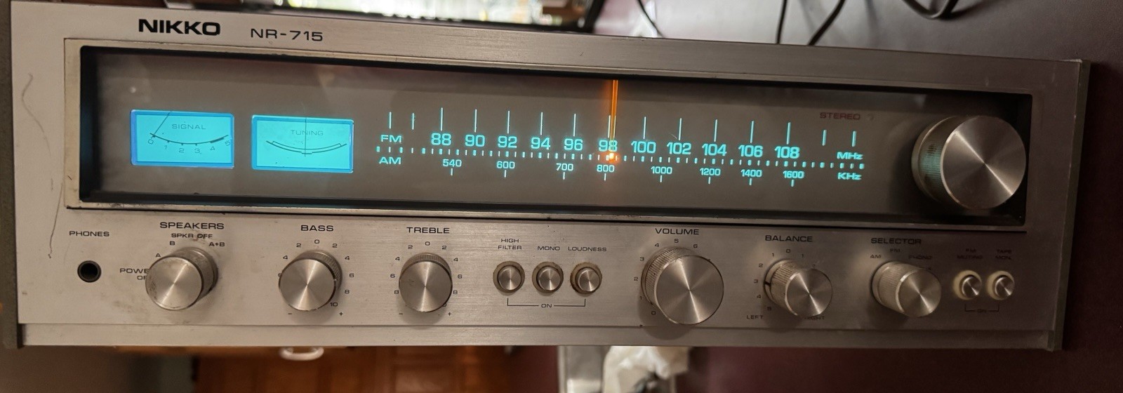 Vintage Nikko Model NR-715 AM/FM Stereo Receiver Tested & Works