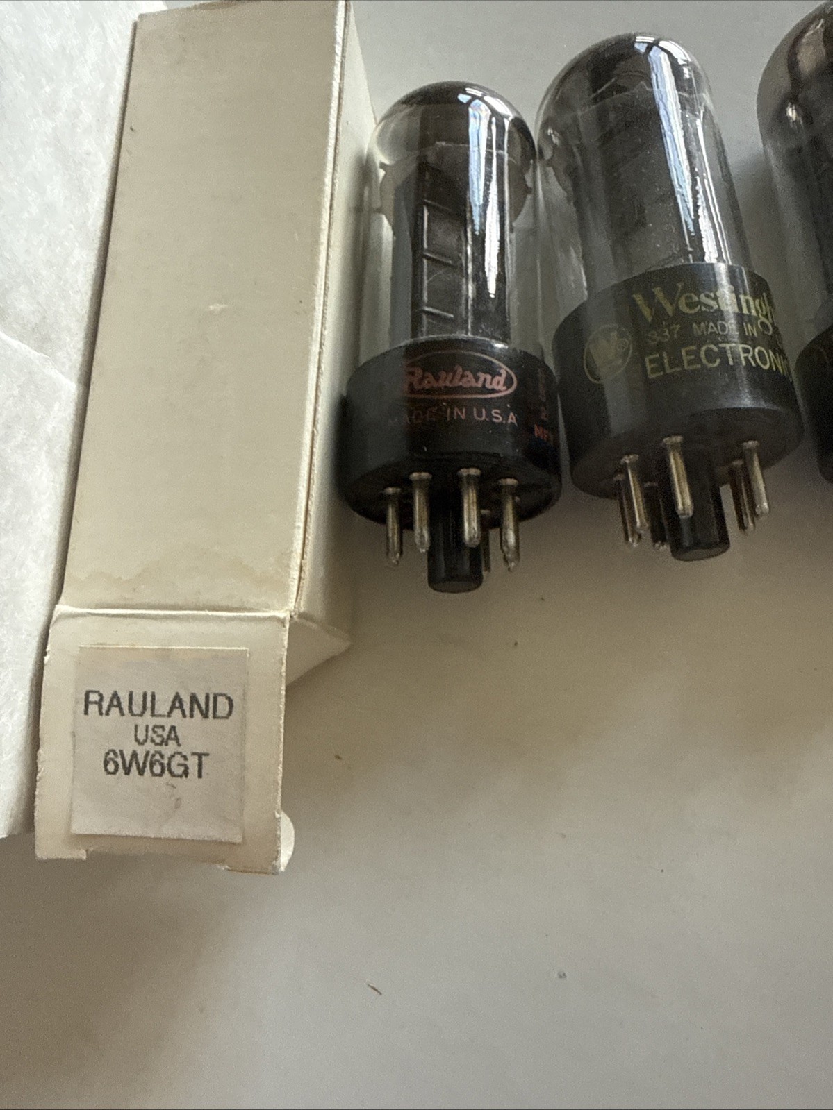 Lot Of 4: 6W6GT 6DG6GT Westinghouse (3) Rauland (1) Tubes NOS/NIB T21