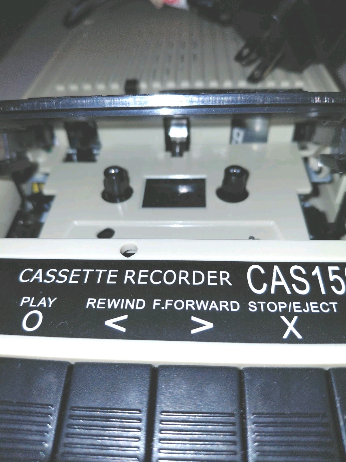 Califone CAS1500 Cassette Recorder Tested Working w/ Power Adapter Auto Stop