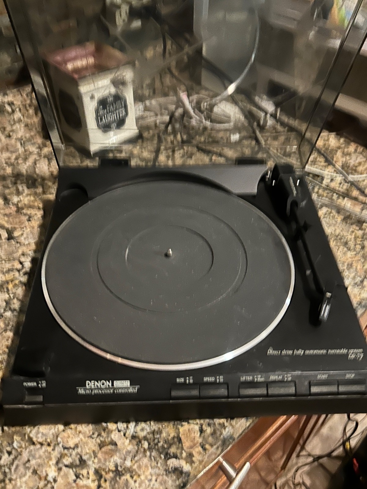 Vintage Denon Turntable Direct Drive Quartz Micro Processor DP F7READ See VIDEO