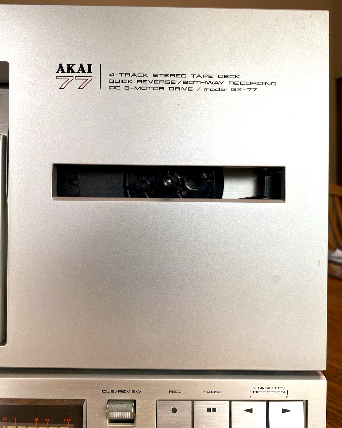 Akai GX-77 Stereo Reel to Reel Tape Recorder TESTED Working & Cosmetically 9.5