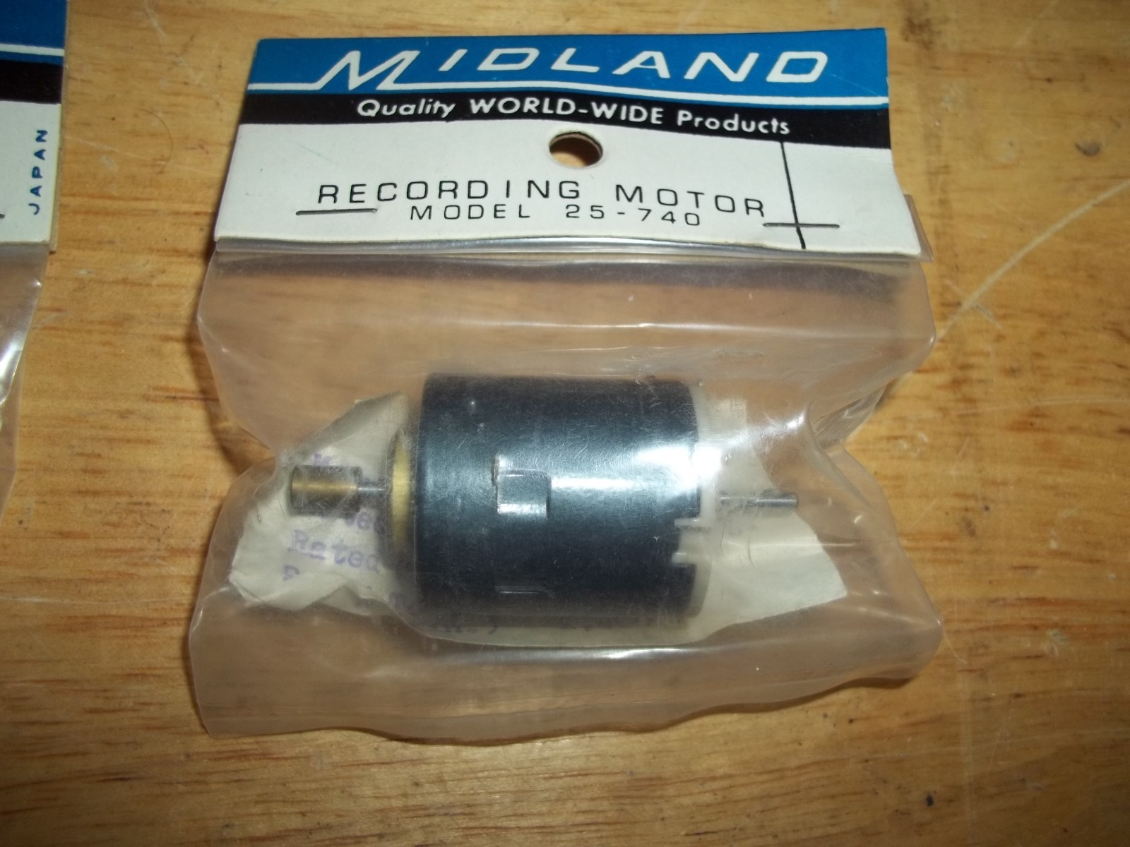 2-Vintage Midland Tape Recorder Recording Motors Models 25-740 & 25-741,NOS