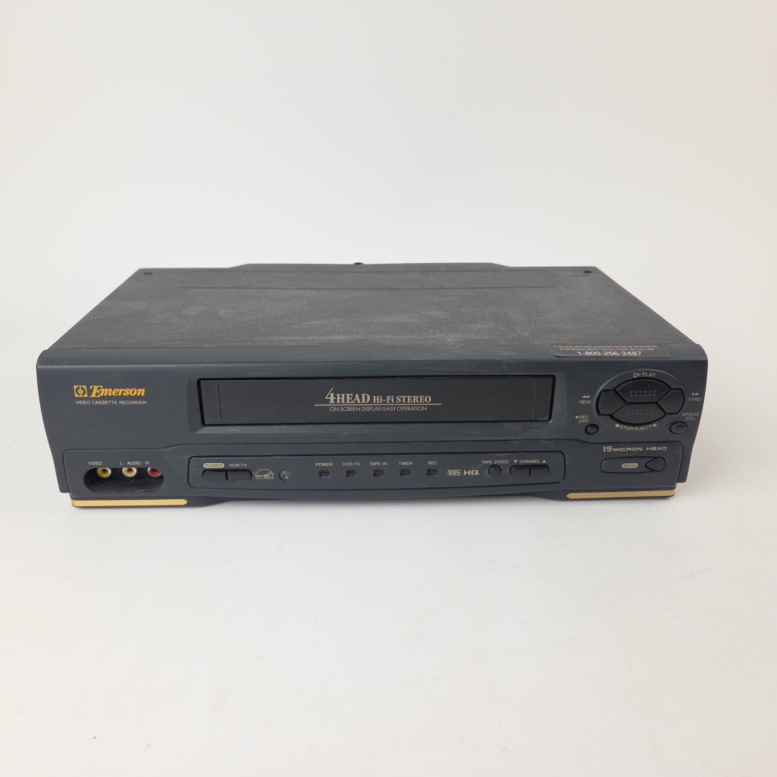Emerson EWV601B 4-Head Hi-Fi VCR Player Video Cassette Recorder VHS No Remote