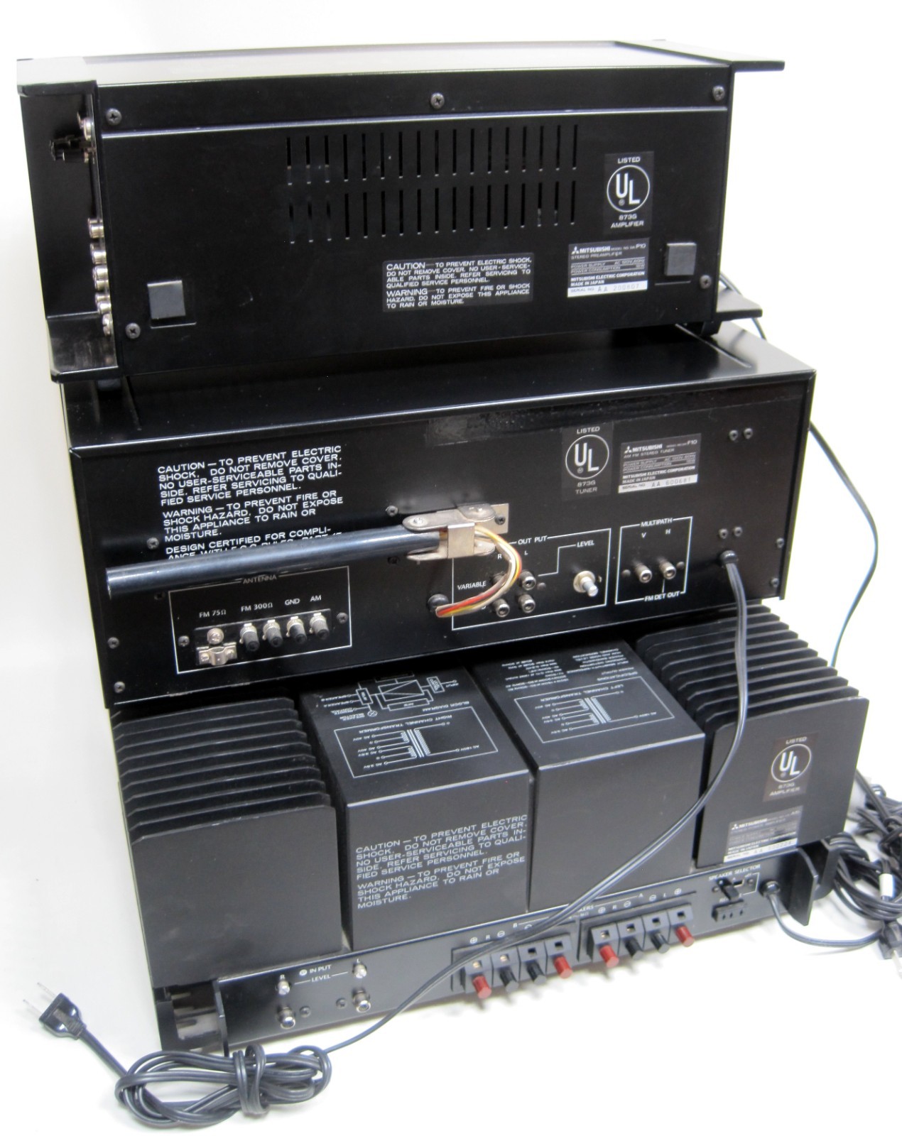 Mitsubishi DA-F10 DA-P10 DA-M10 DA-A15 Vintage Amplifier Preamplifier Tuner