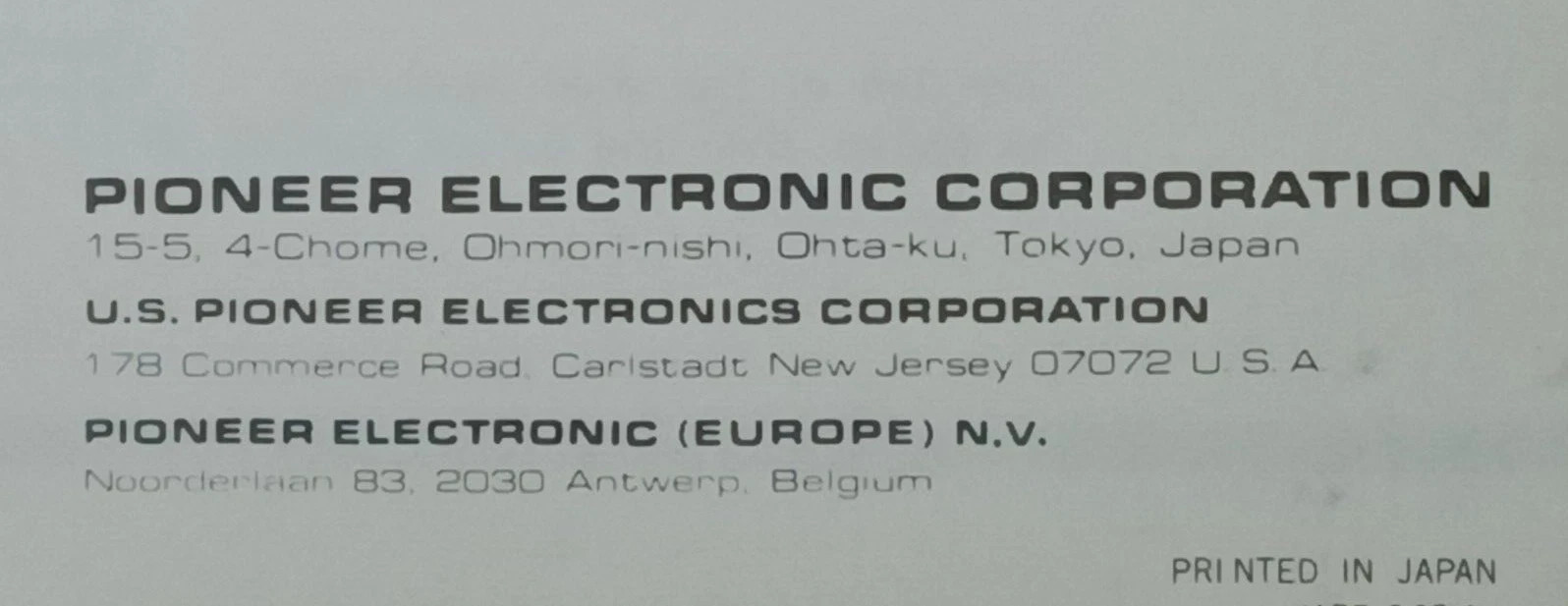 PIONEER CS-A500 CS-A700 Speaker System Service Manual Original