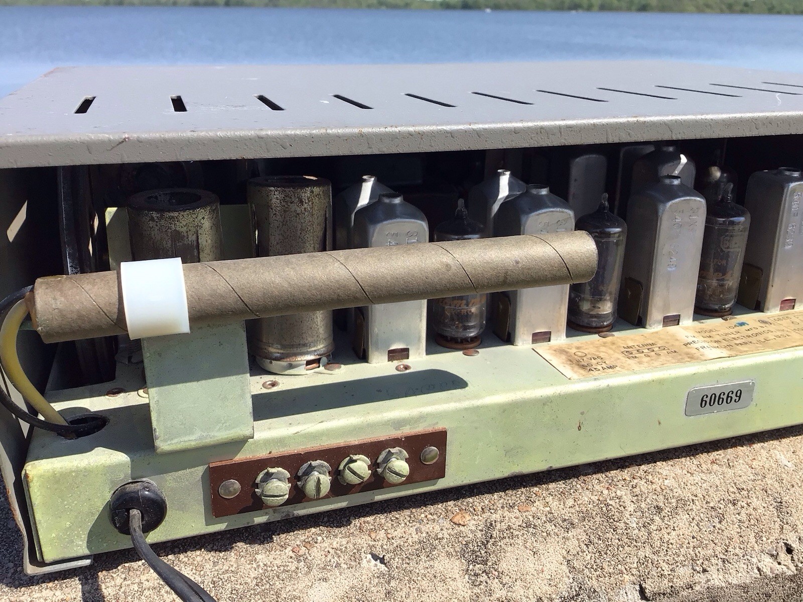 60s Grommes E104 Vacuum Tube Stereo Hi-Fidelity Tuner Estate Fresh …Tested .NR
