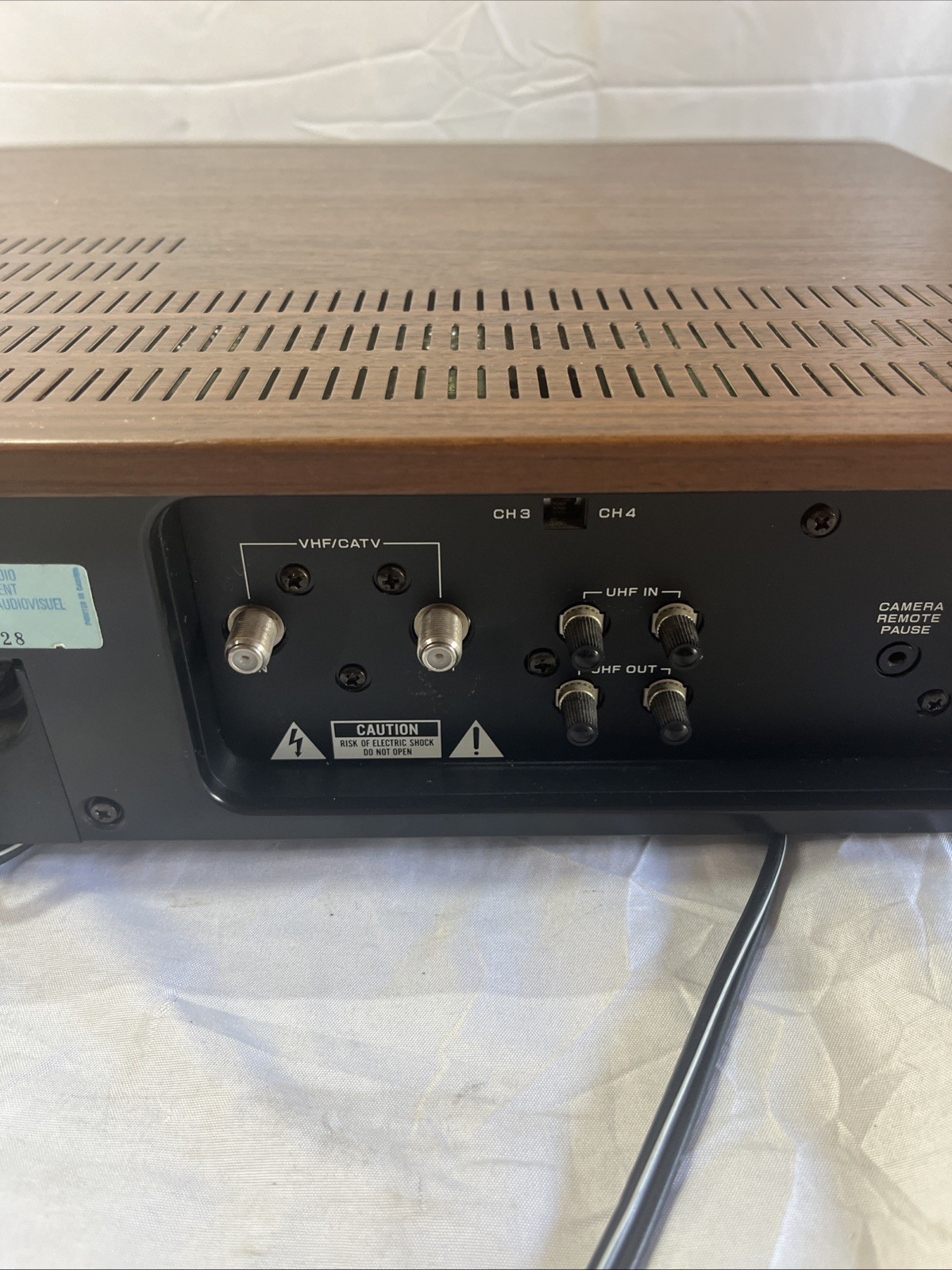 Vintage Wood Grain Zenith VR 3000 VCR Video Cassette Recorder Tested Works