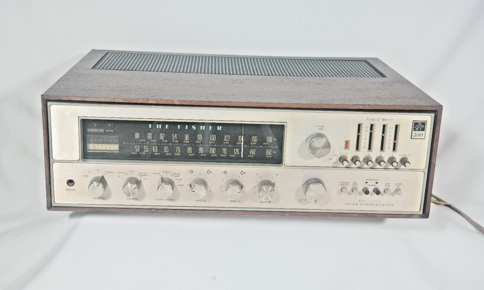 Fisher 500-TX receiver with cabinet (small brother of Fisher 800T) $