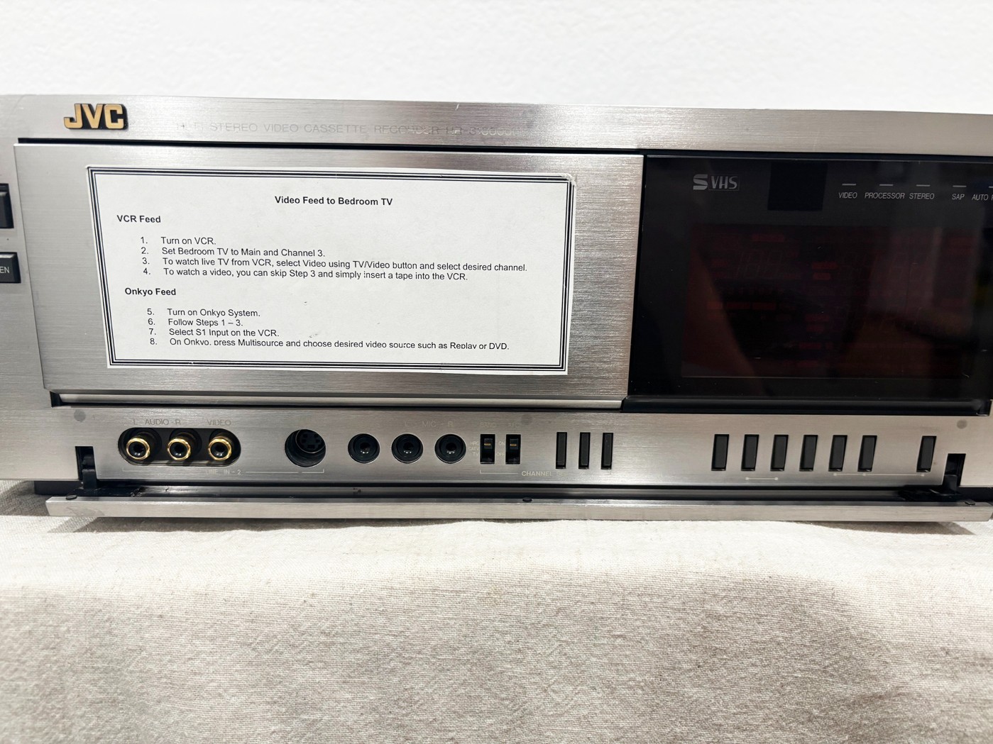 Tested Excellent JVC HR-S10000U Super VHS VCR S-VHS Hi-Fi Stereo
