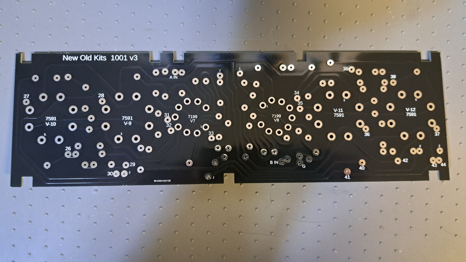 Replacement board for AA-100 Heathkit stereo amplifier. Black. Brand new PCB.