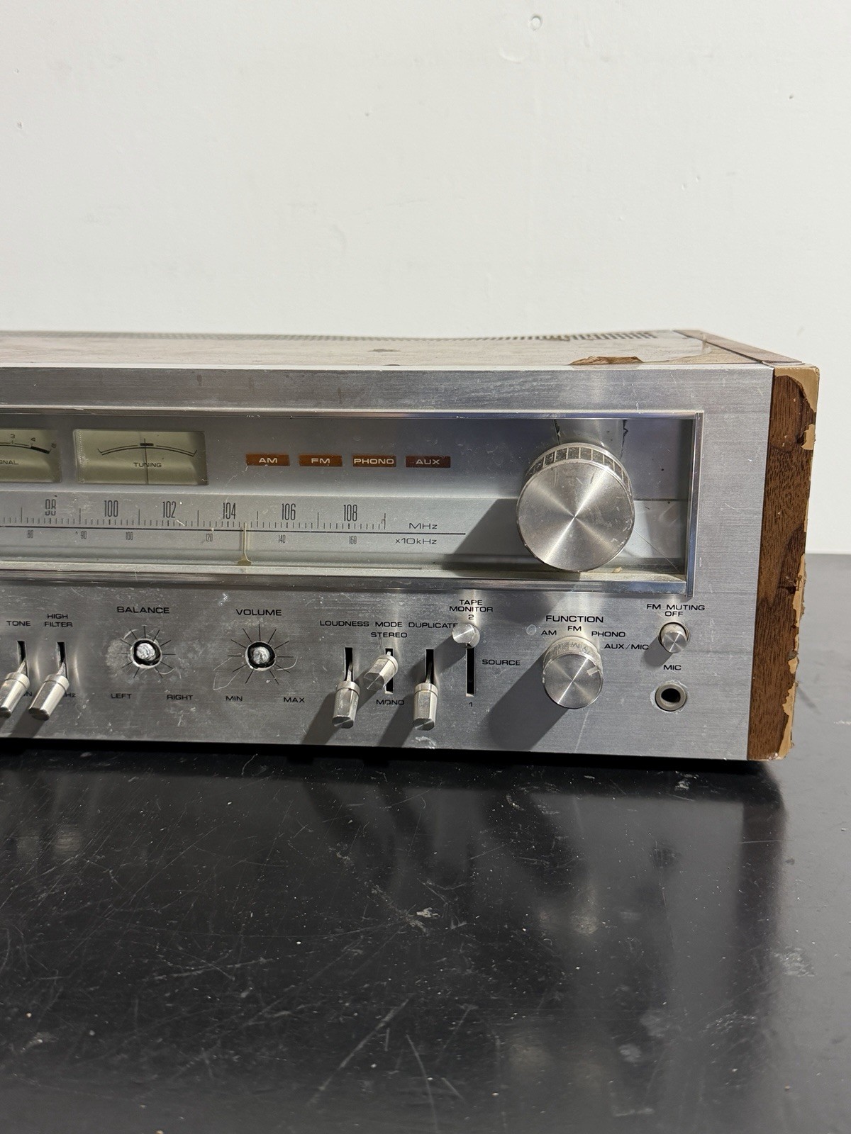 Pioneer SX-750 Vintage Stereo Receiver Tested Working Unit Rough Condition