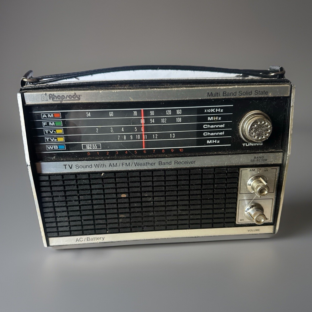 VTG Ai Rhapsody Multiband Weather Band Solid State Radio Model No. RY-672 Works