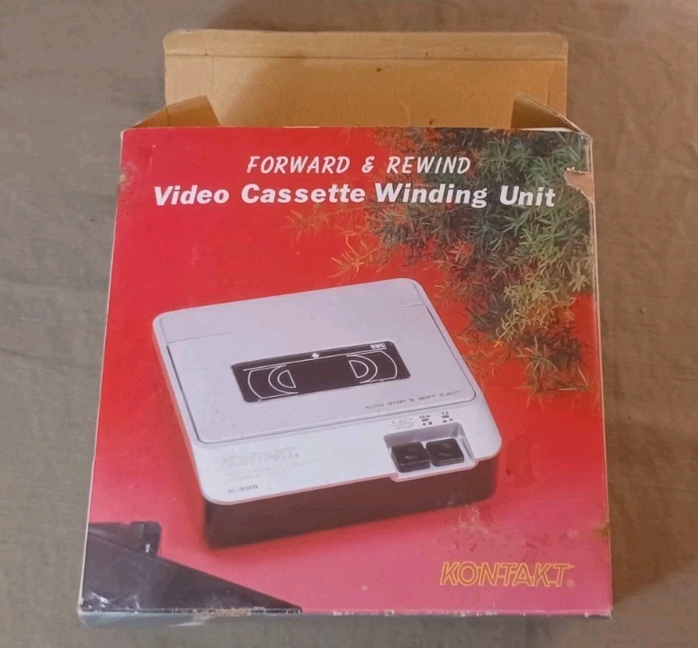 Kontakt K-999 Vintage Video Cassette Forward & Rewind Unit / Rewinder Tested!!!!