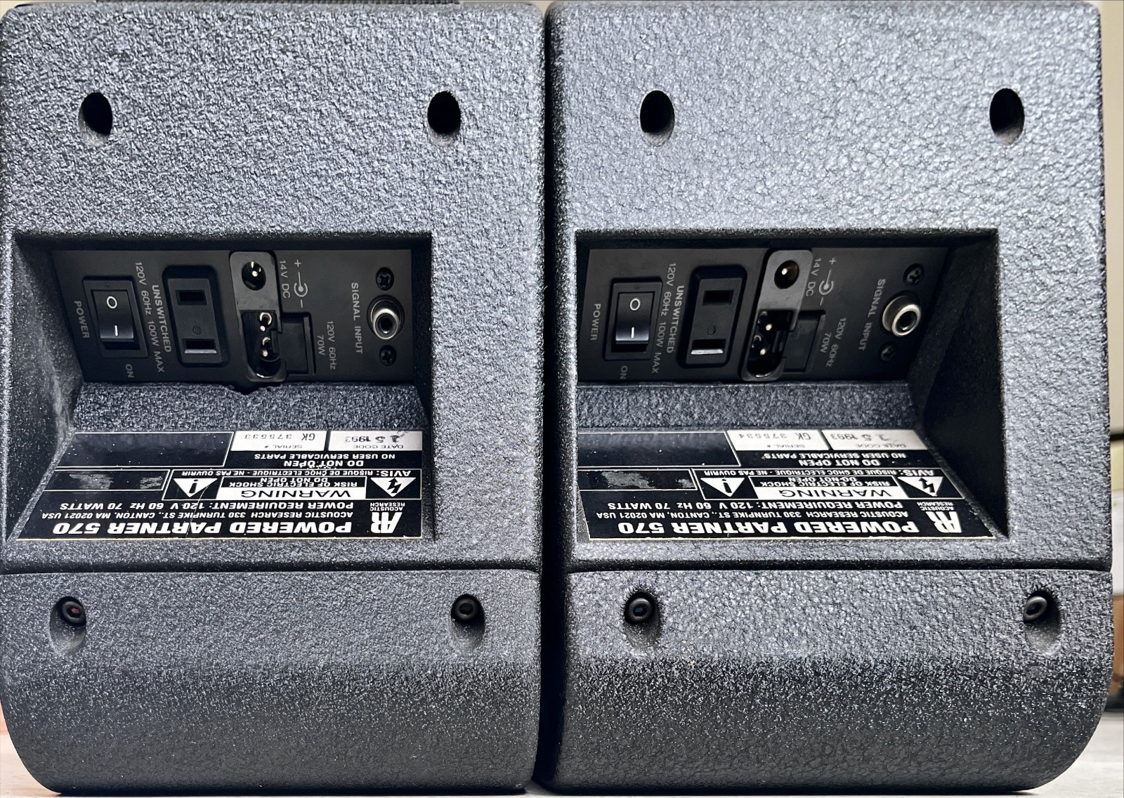 Vintage AR – ACOUSTIC RESEARCH – Powered Partner 570 – Speakers