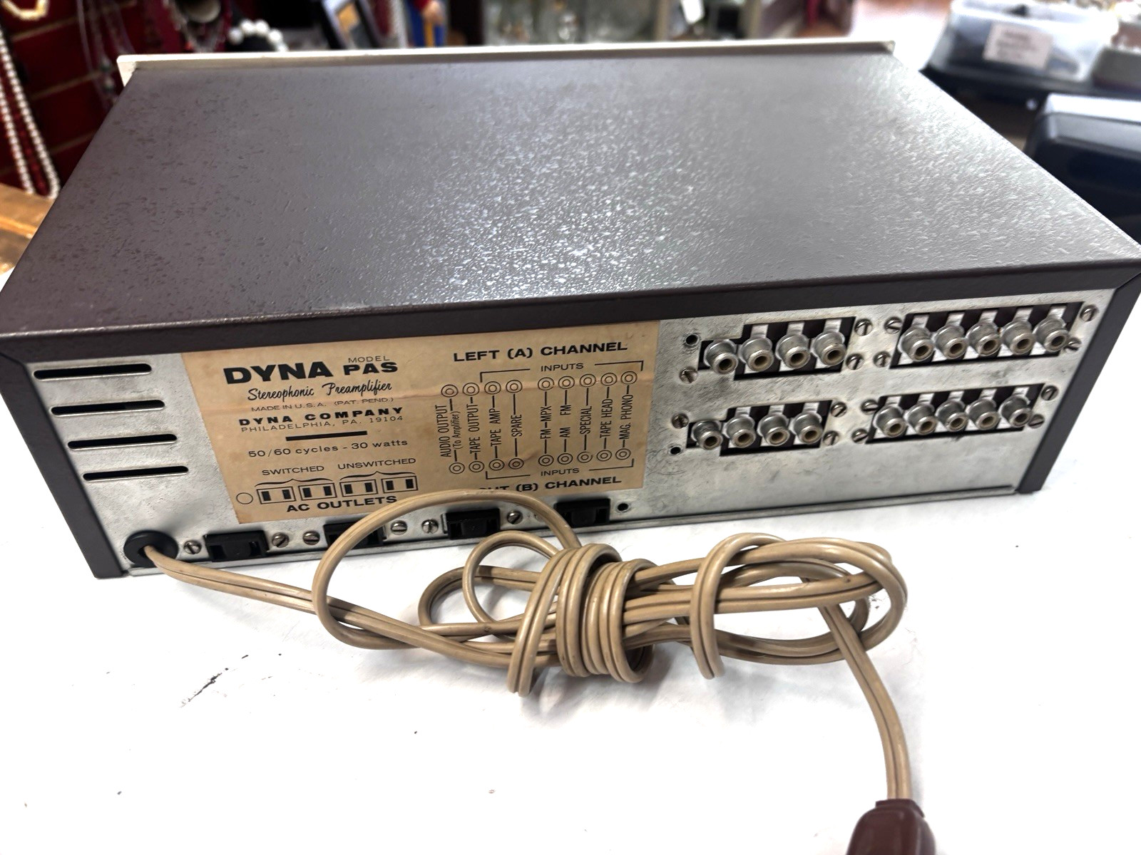 Dyna Dynaco PAS Stereo Tube PreAmplifier Works Great! 12AX7 Tubes – Tech Tested