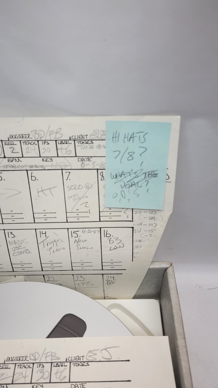 2″ AMPEX 456 Grand Master 10.5″ METAL TAKE UP REEL, 10 1/2 INCH FOR 2 INCH TAPE