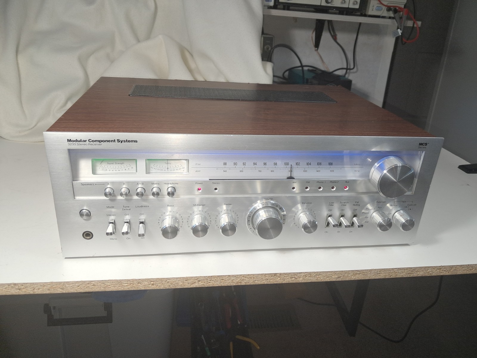 MCS Modular Component Systems Receiver Serviced and recapped cleaned lubricated
