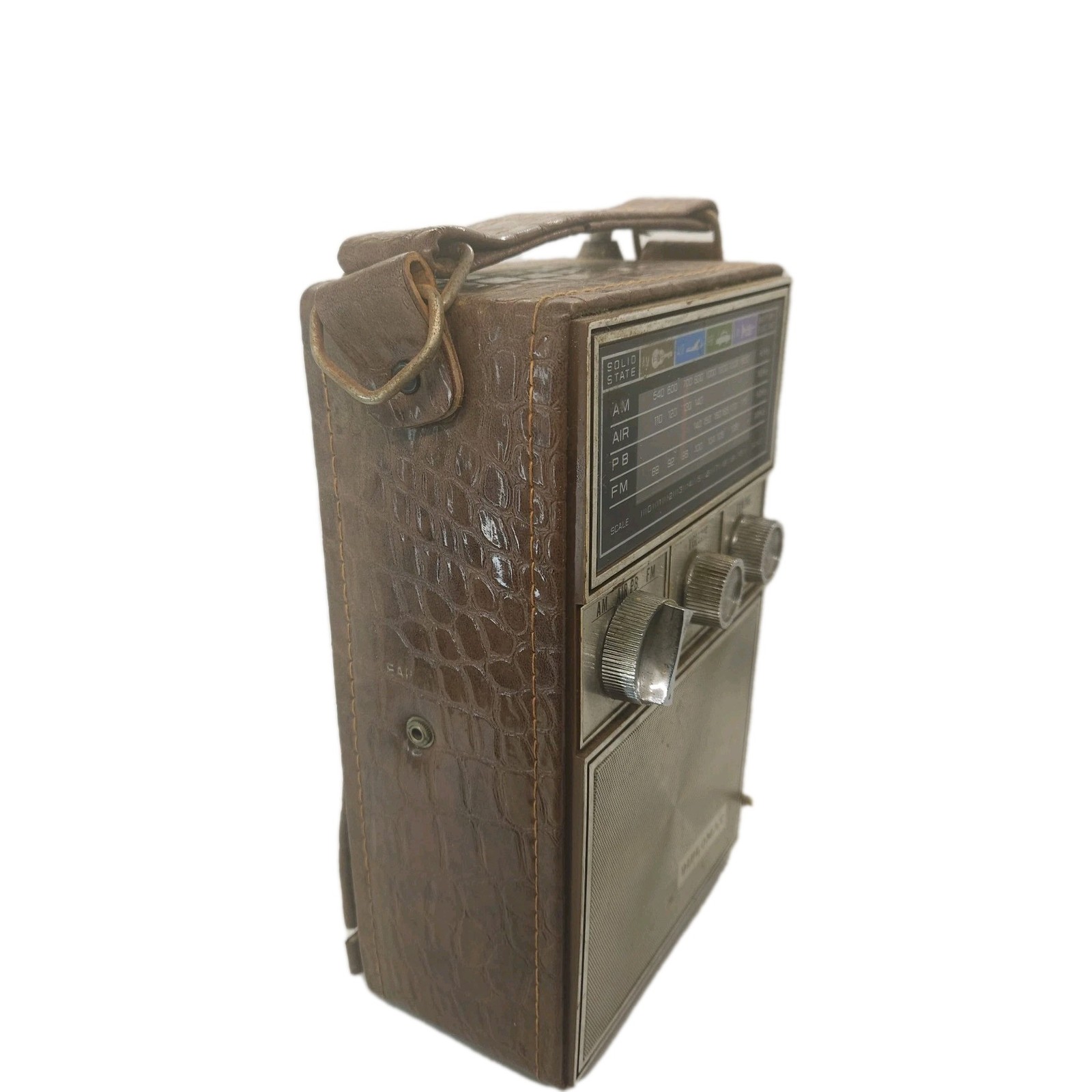 Diplomat Vintage Transistor Multi Band Radio AM /FM /AIR /POLICE 1970’S Working