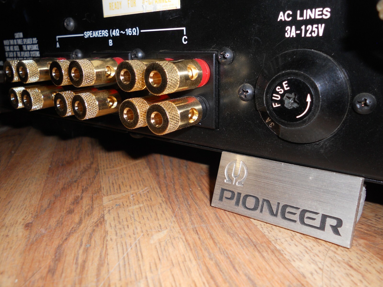 Pioneer- SX-828 QX-9900 New!! Speaker Binding Post!! No-Speaker Plugs! K72-028
