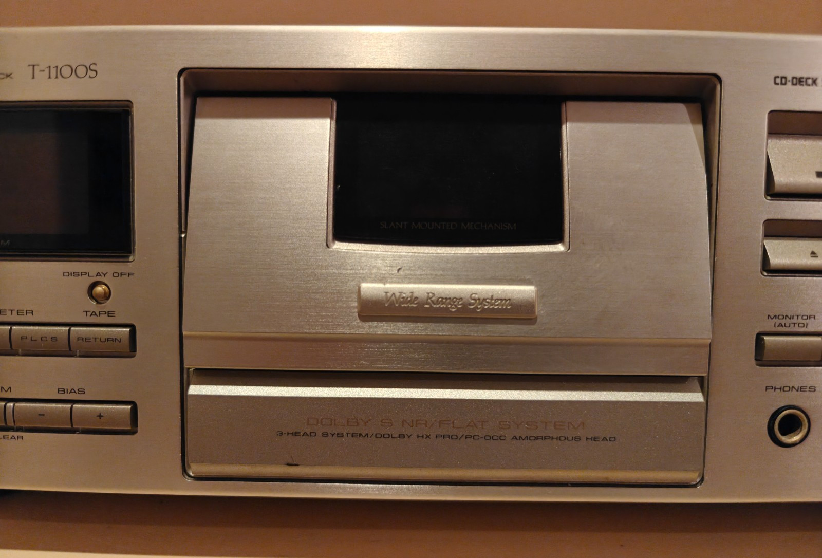 Working Pioneer T-1100S / CT-95 Stereo Cassette Deck Dolby B,C AND S + Remote