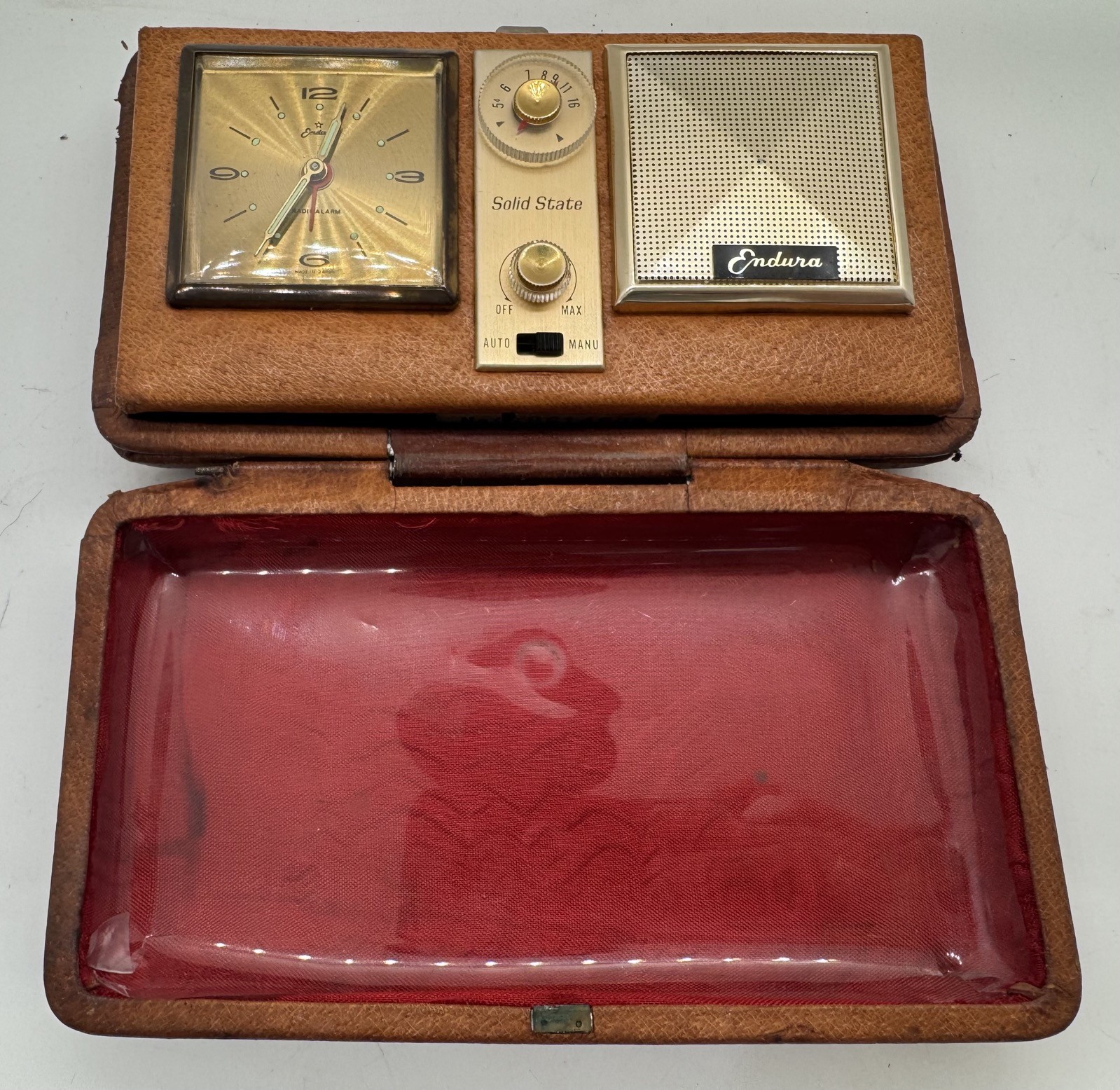 Vintage Endura Solid State Clock Radio Japan No. 103 – For Parts/Repair