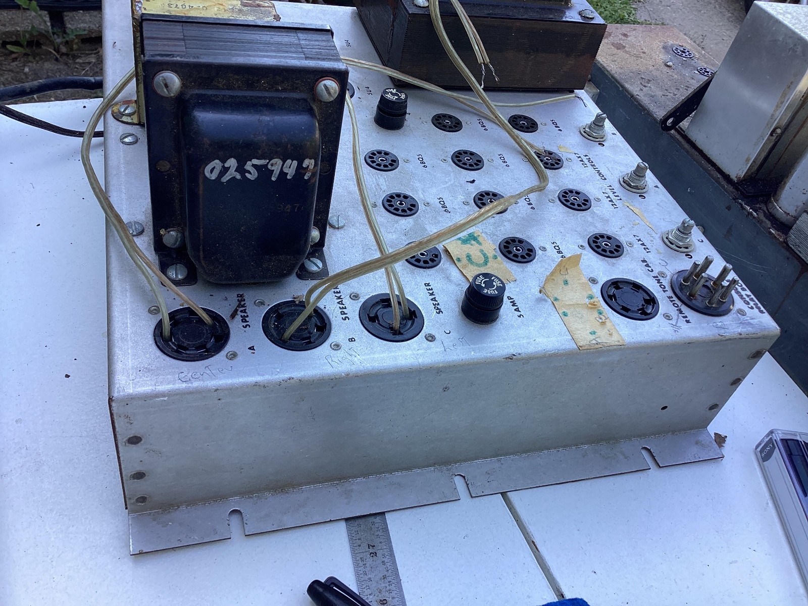 Vintage Hammond ? Organ Tube Amplifier As Is For Parts Lot 30