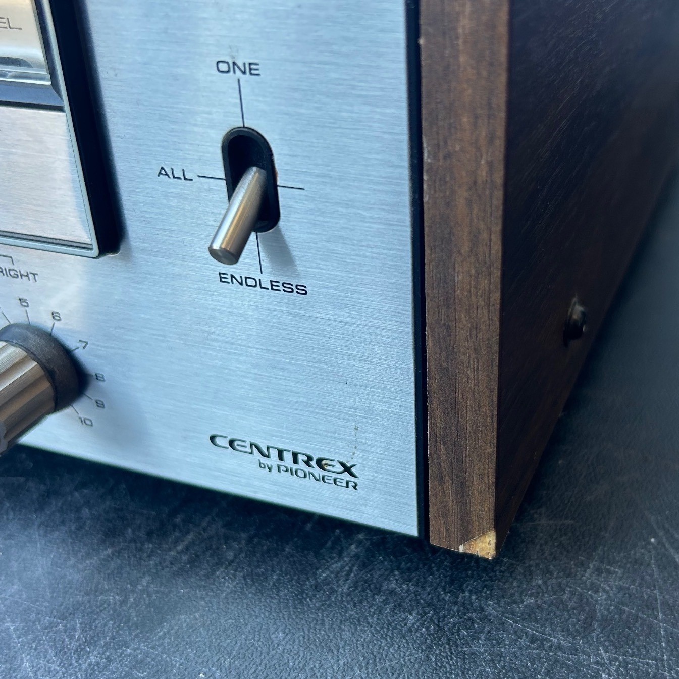 Centrex by Pioneer 8 Track RH-60 Stereo Player Recorder Vintage Wood Silver