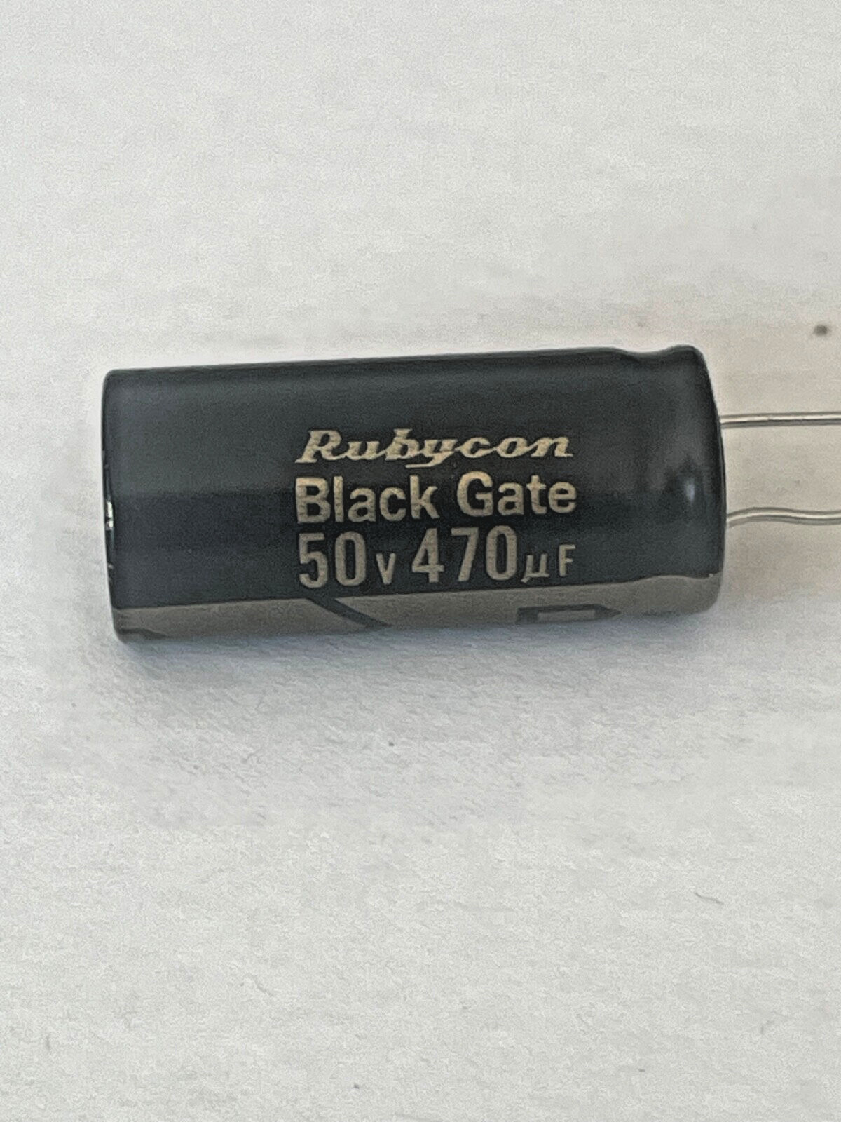 Black Gate Capacitor 50V 470µF STD – Authentic NOS Japan–RARE Hi-Fi Vintage