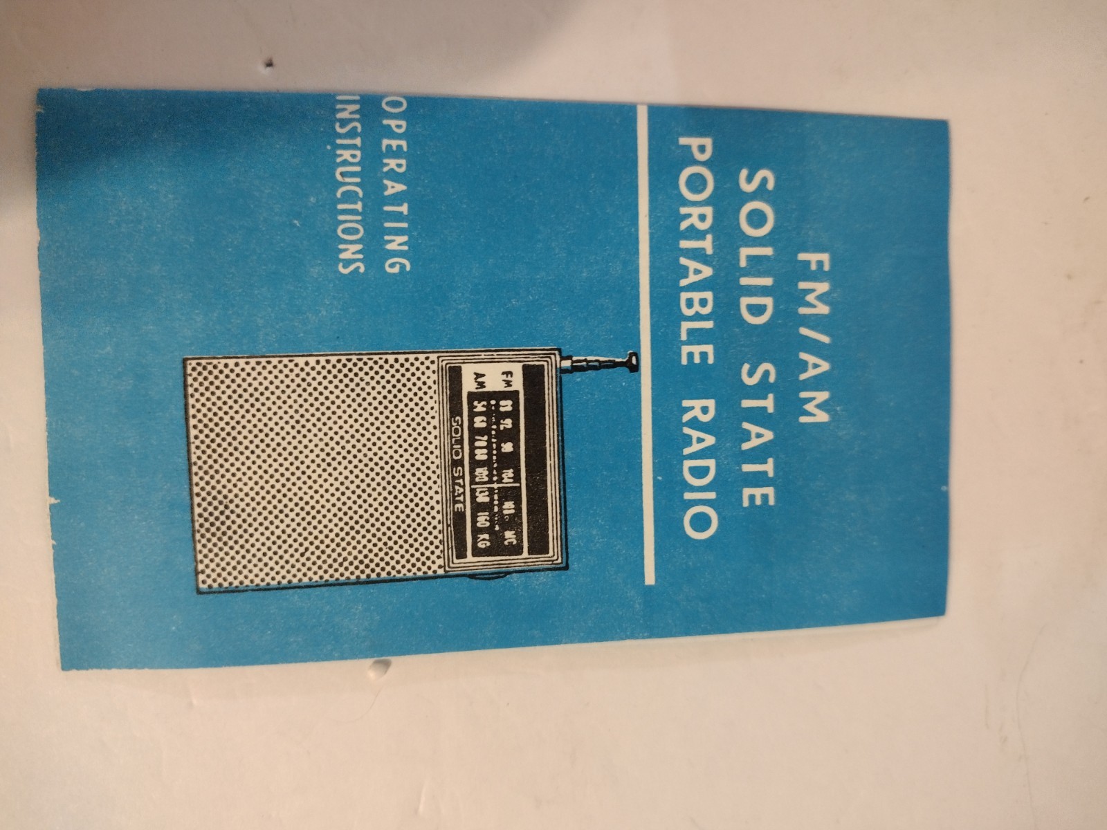 Vintage Electro Band Solid State Model 825 AM/FM pocket Radio FM Works (Read)