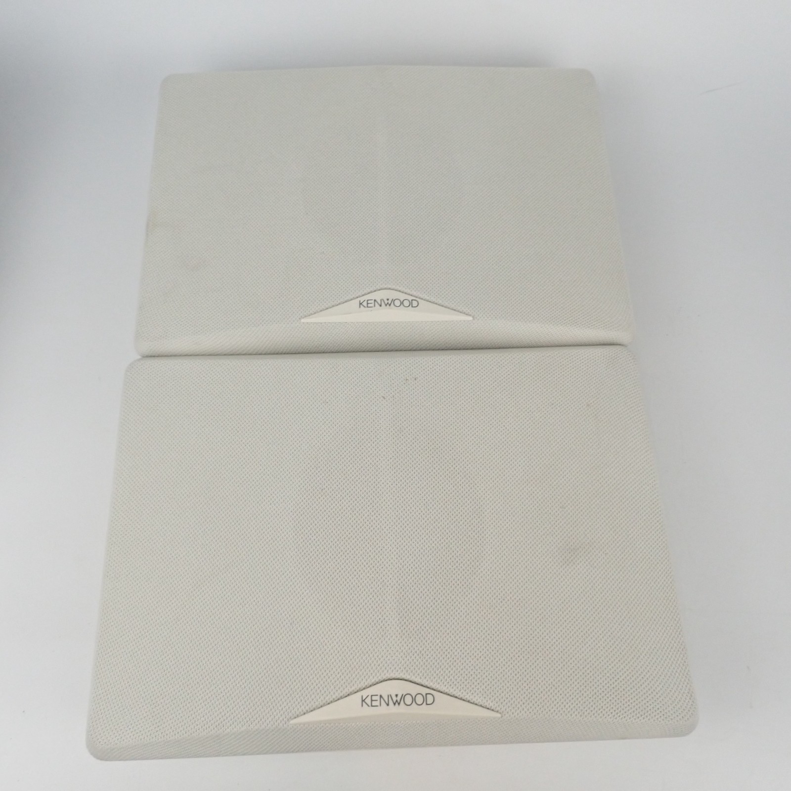 Kenwood RS-05 White Wall Surround Speakers Pair Untested
