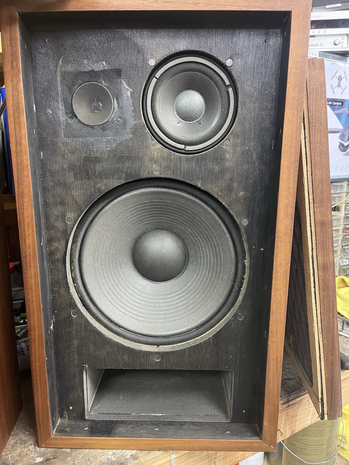 Used Vintage Pioneer CS-77 Speaker Wood Finish, Very nice, Tested, 25″x15″x12″