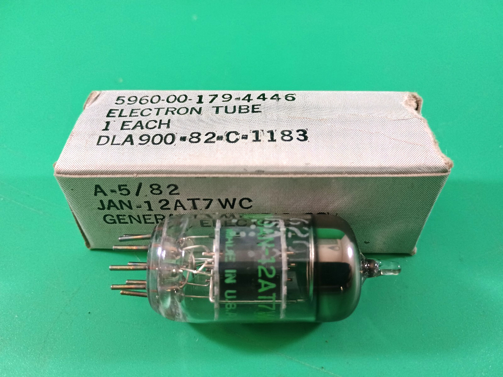 GE JAN-12AT7WC MILSPEC VINTAGE ELECTRON TUBE 12AT7WC 12AT7