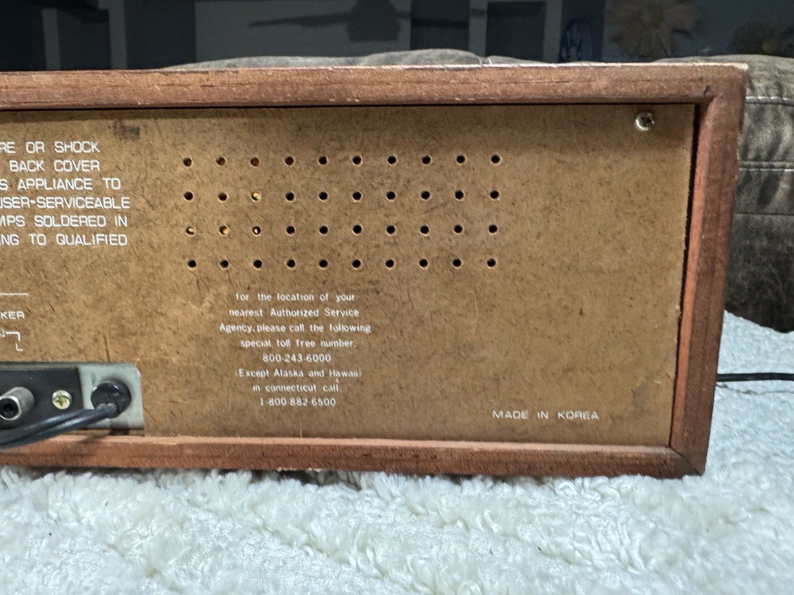 Vintage Soundesign 4411 AMFM Radio Stereo 8 Track Cassette Player Tested Working