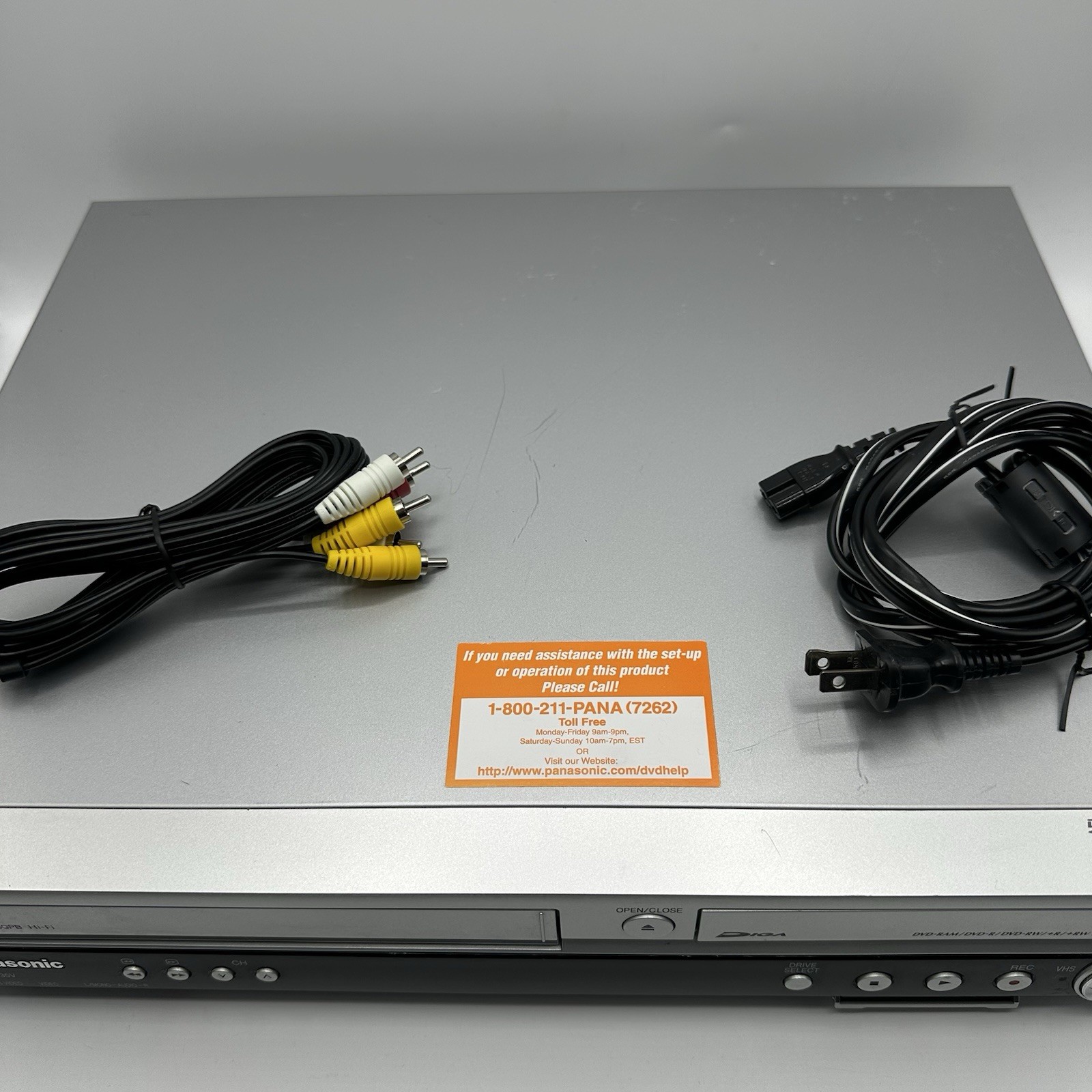 Panasonic DMR-ES35V DVD VHS Recorder Player VCR Combo Tested Working NO Remote
