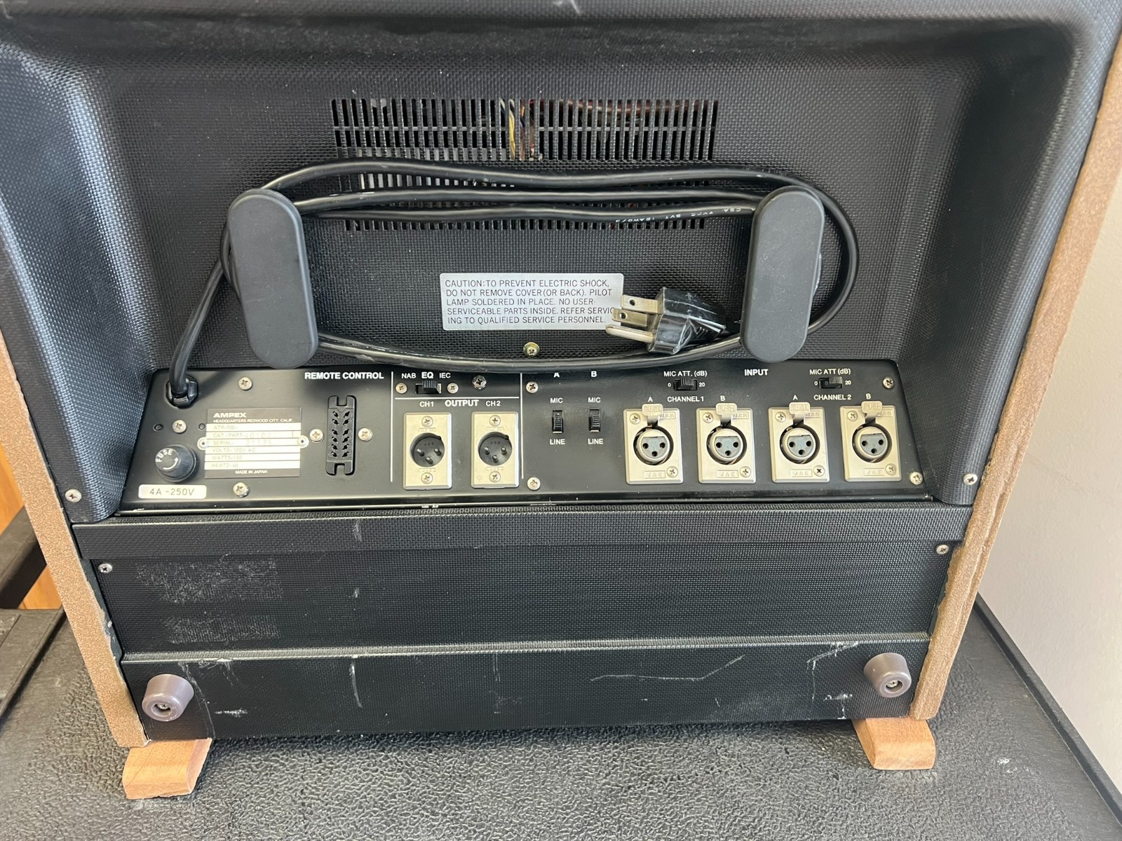 AMPEX ATR-700 2 track , Professional Reel To Reel Tape Deck -FOR Parts/Repair