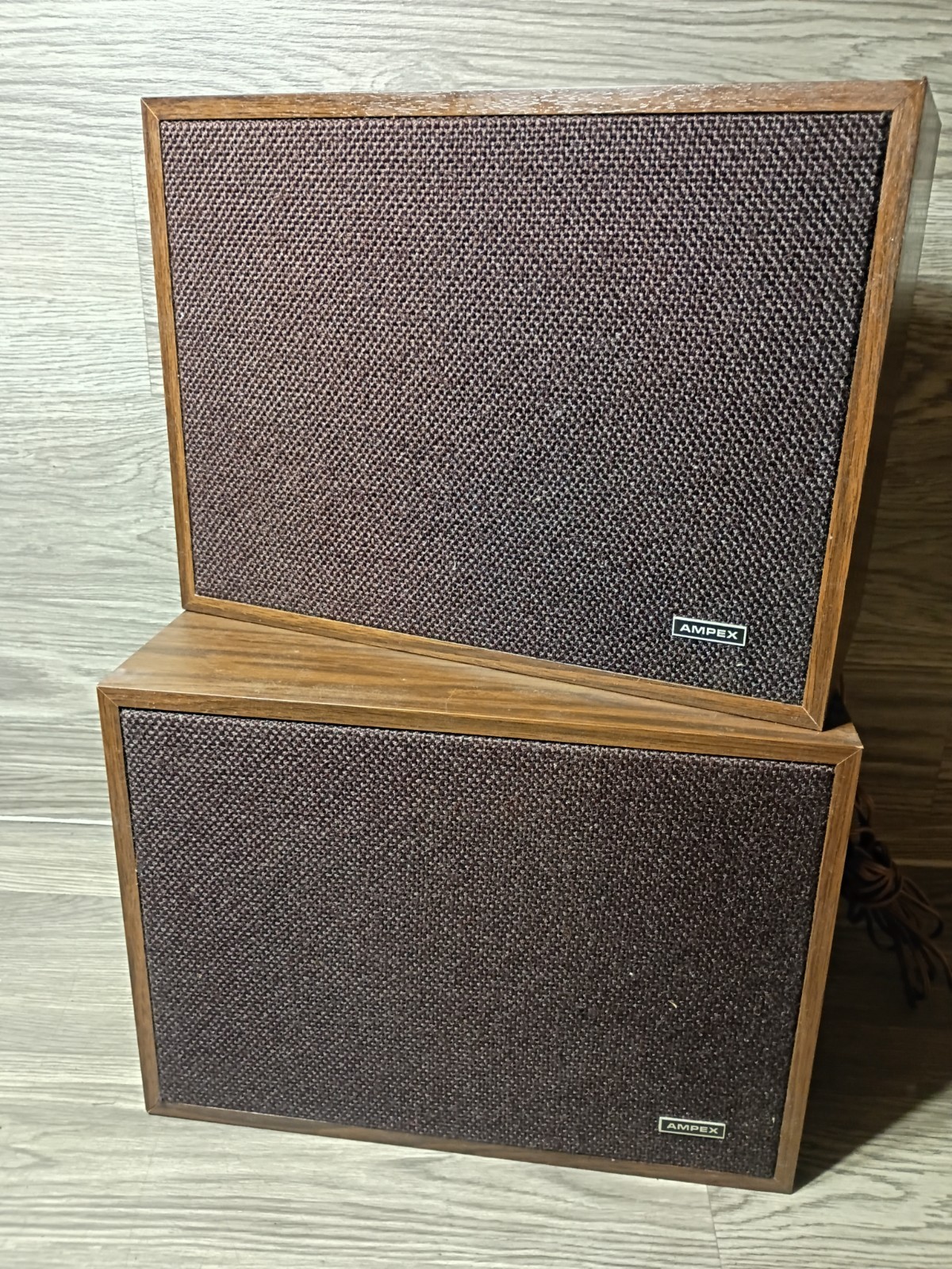 Ampex Model 517 Wide Range Speaker System Vintage Retro Speakers 1972 Tested