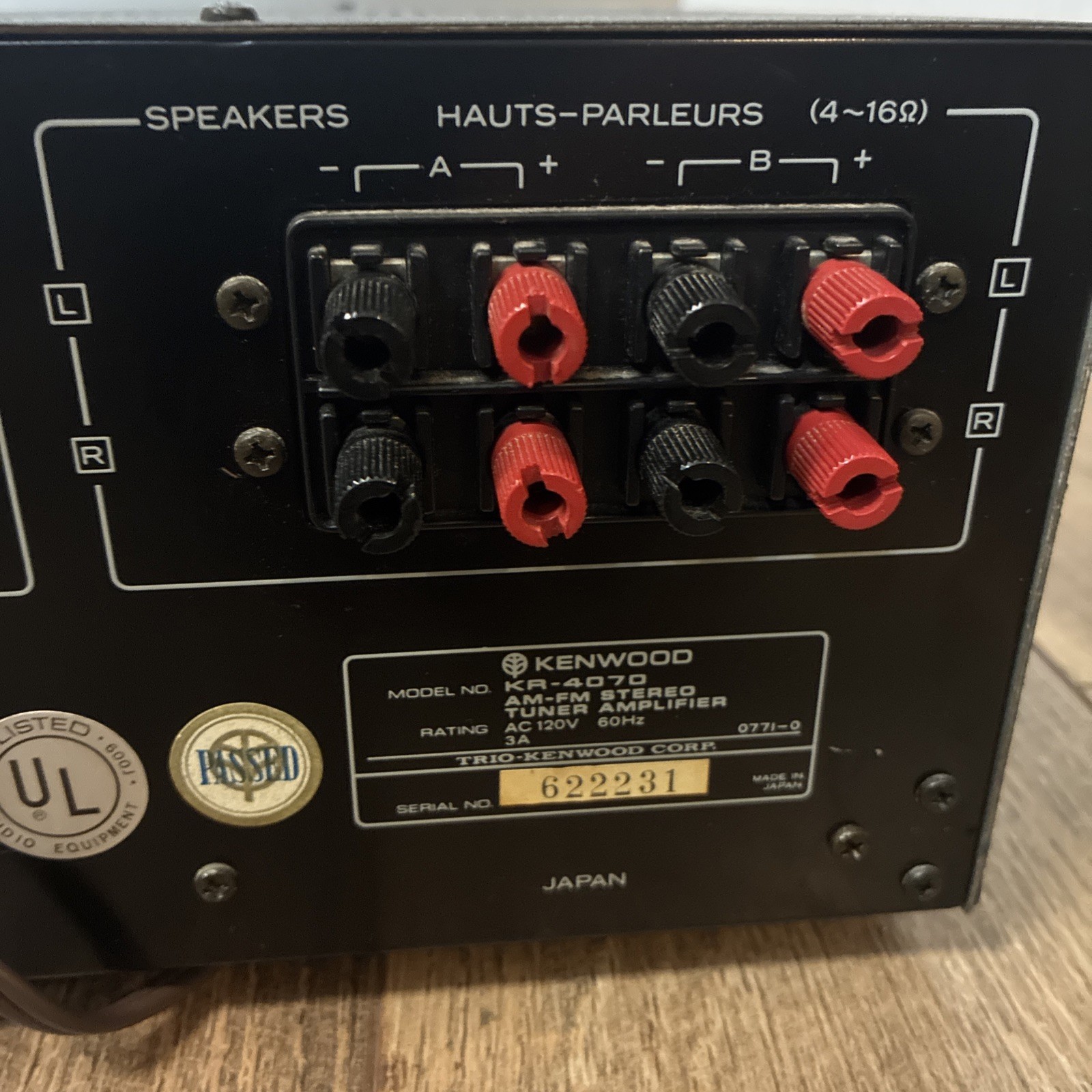 CLEAN KENWOOD KR-4070 STEREO RECEIVER PARTS/REPAIR 1978 PLEASE READ